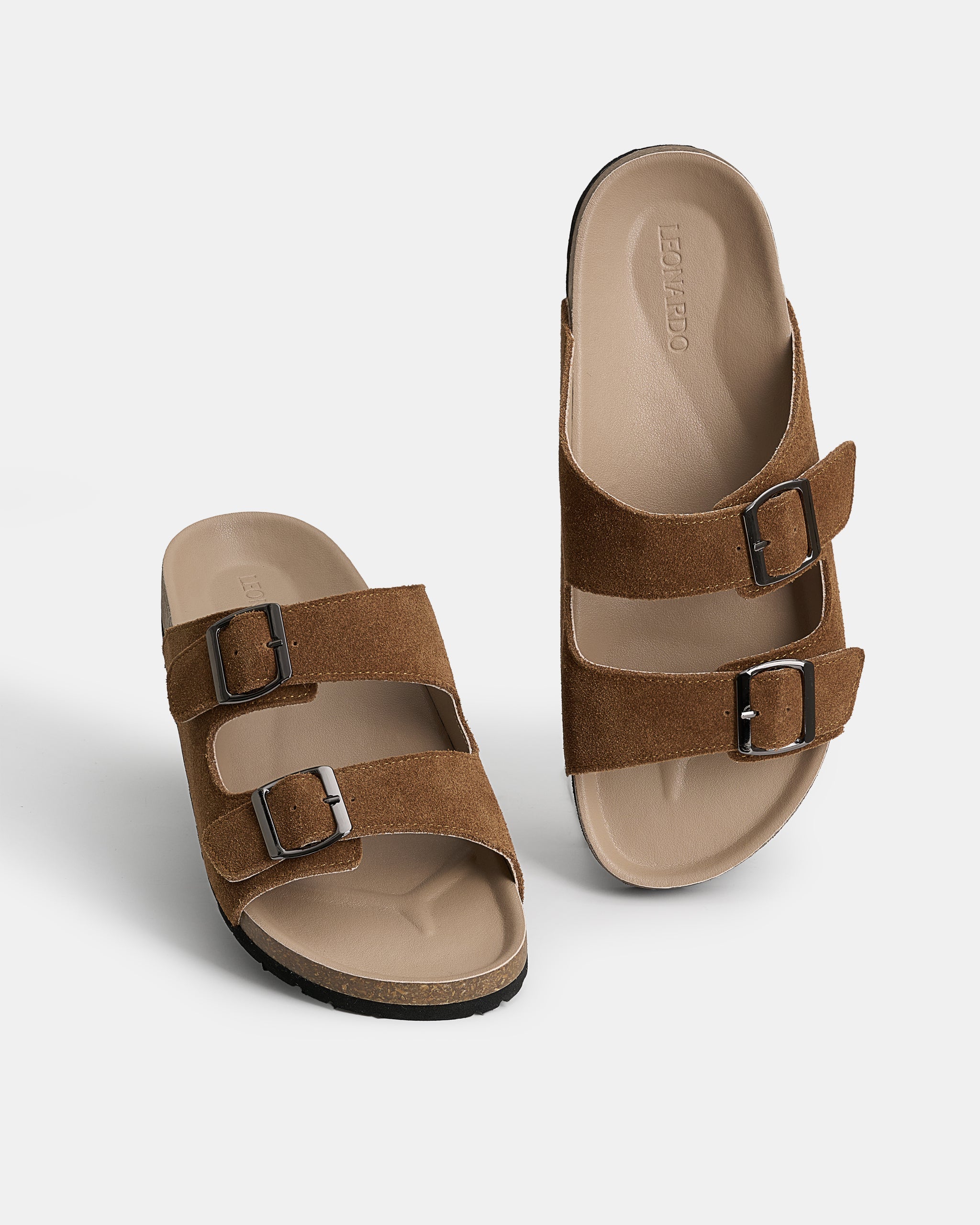 Dép Trấu Jason Da Nubuck - Leonardo