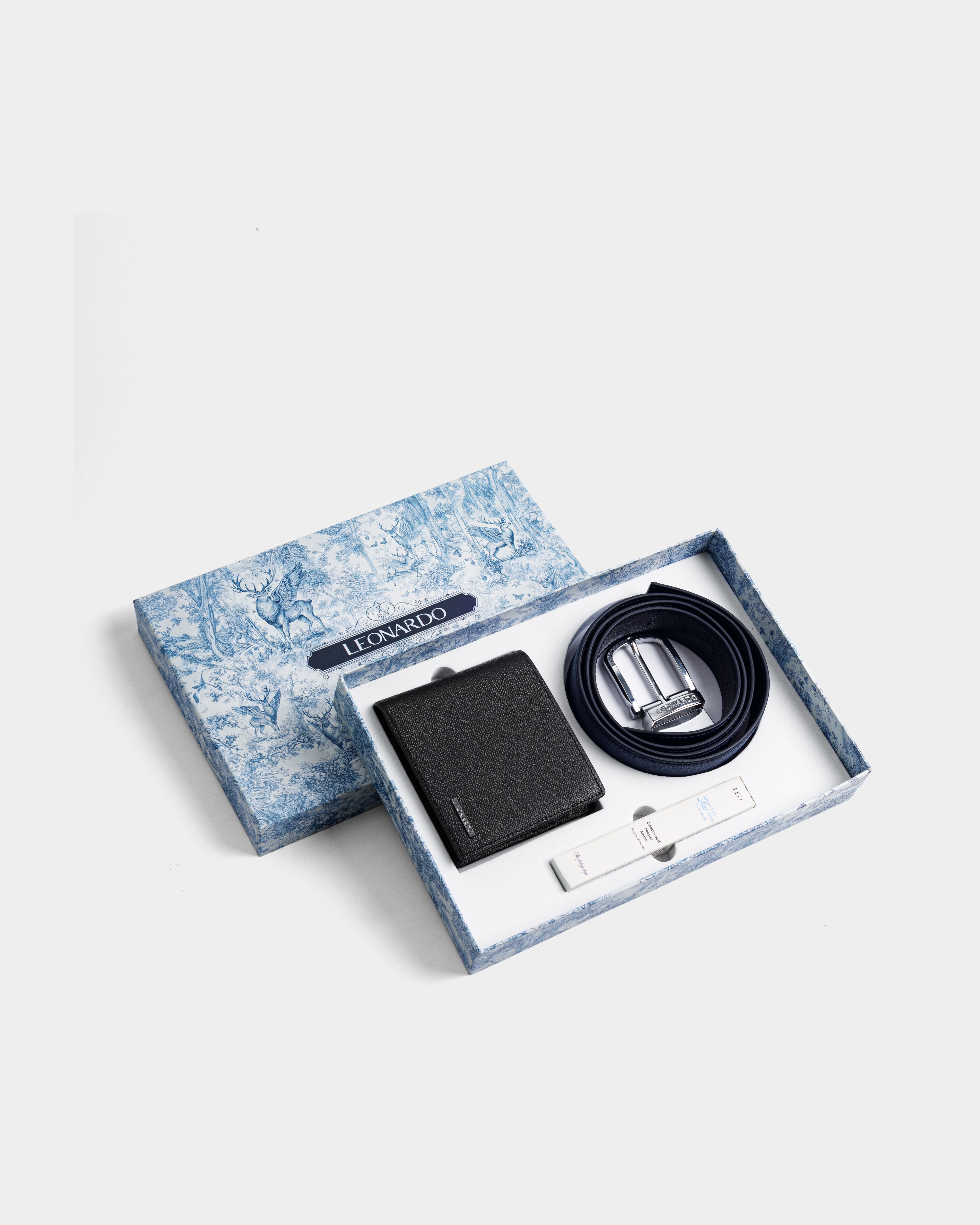 Combo Hưng Thịnh 6 (THẮT LƯNG & VÍ & NƯỚC HOA) - Leonardo