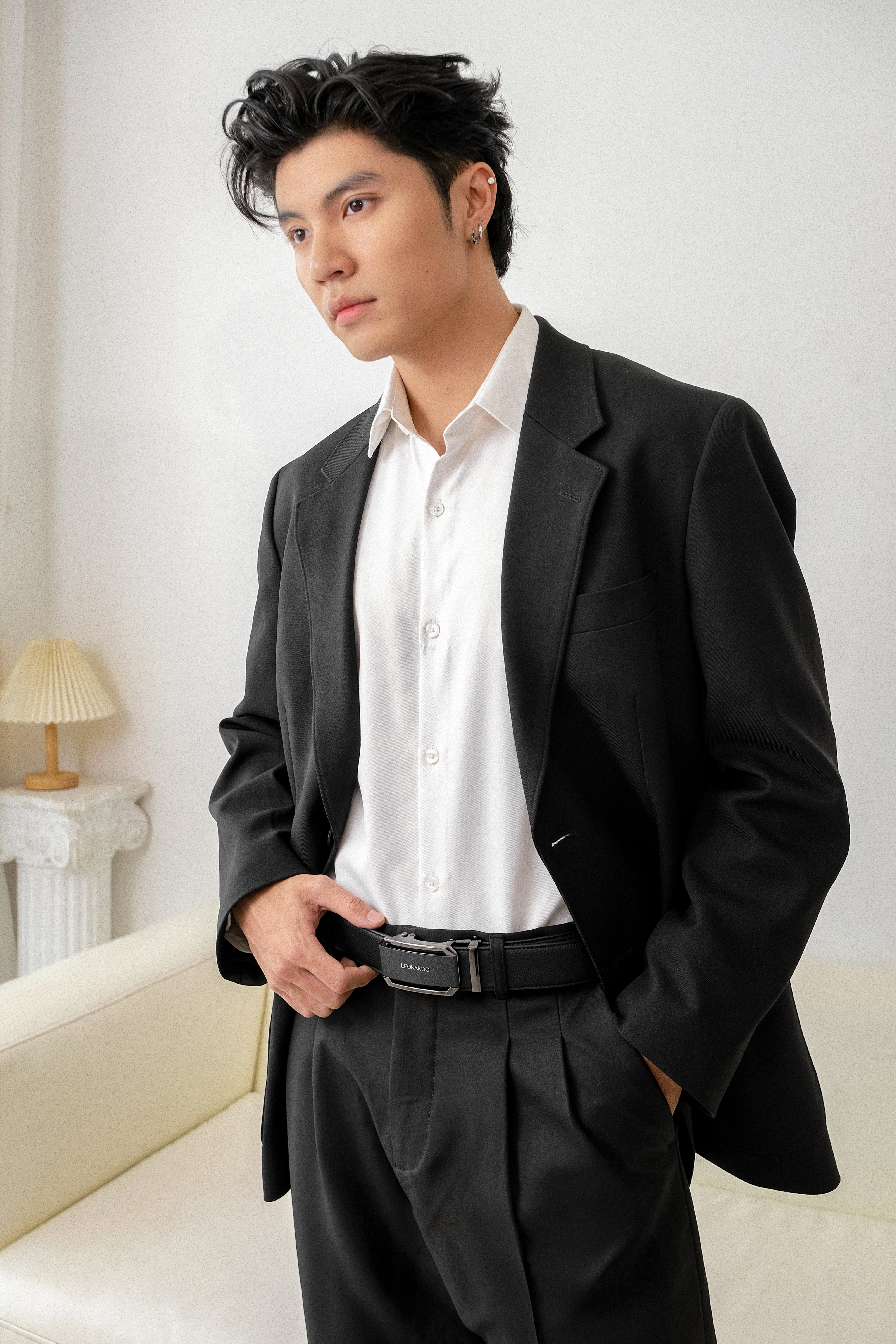 Thắt Lưng Quickfit Steven Leonardo - Leonardo
#Color_Da Microfiber - vân da Marcus