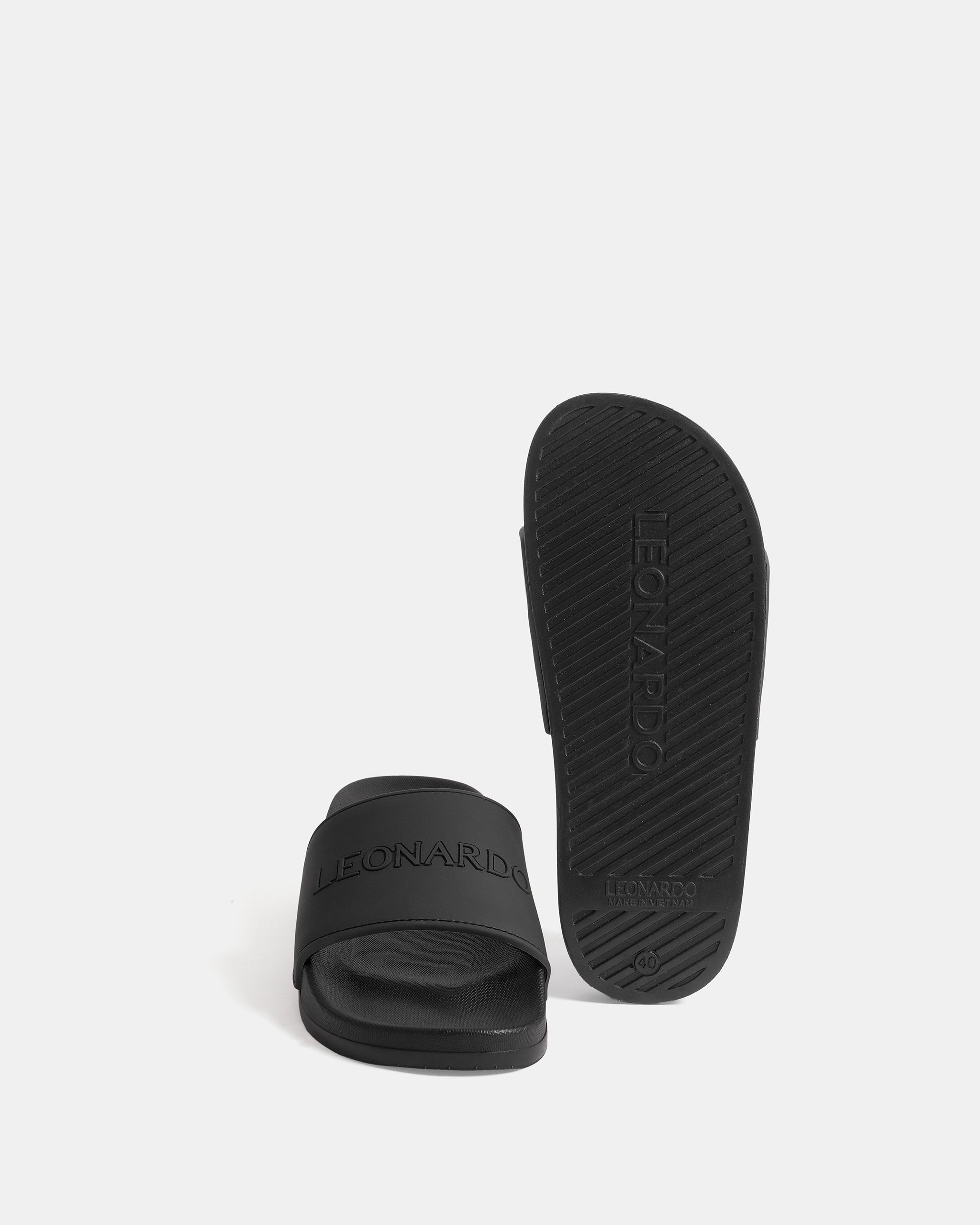 COMBO DÉP LEO RUBBER ĐEN & TúI Đeo Chéo Thời Trang