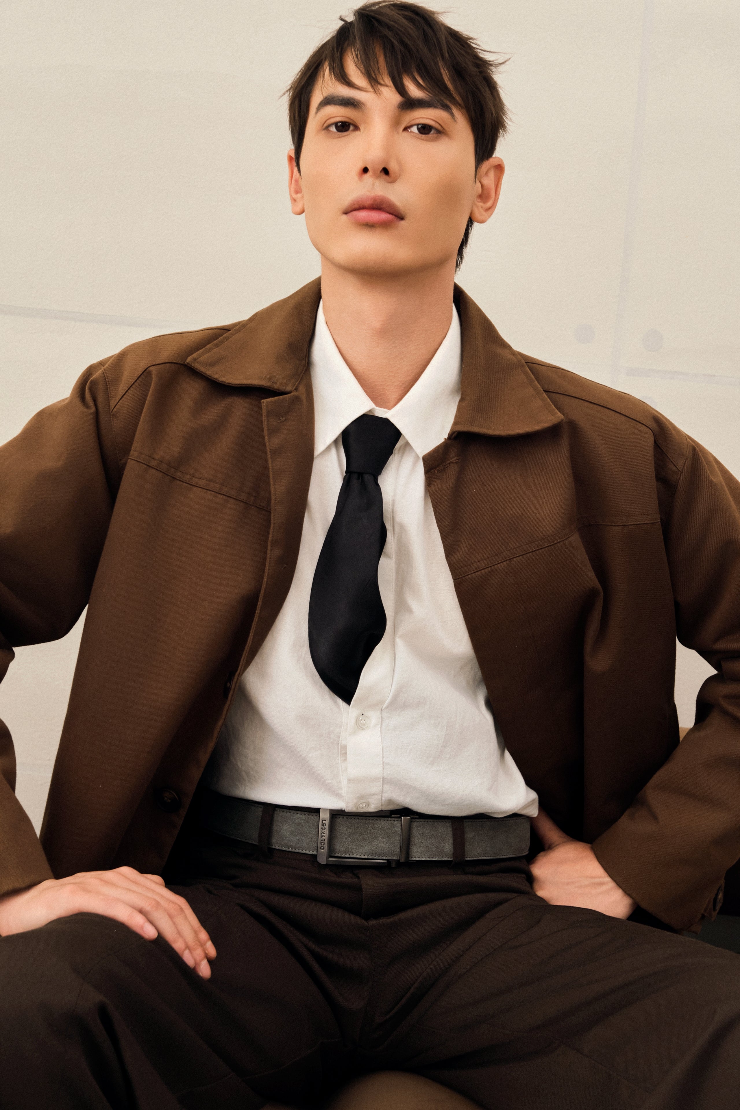 Thắt lưng Quickfit Baron - Leonardo
#Color_Búc Đen #Style_Vân da Suede - Xám