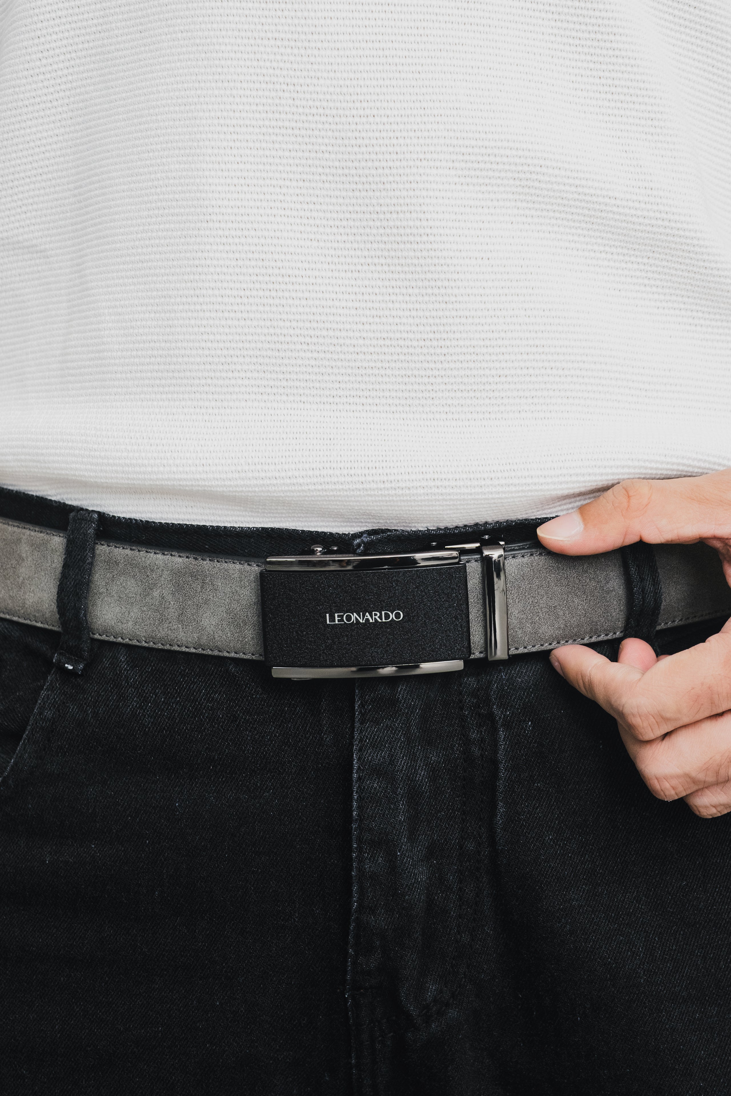 Thắt Lưng Da Quickfit Sean - Leonardo
#style_Vân Da Suede - Xám