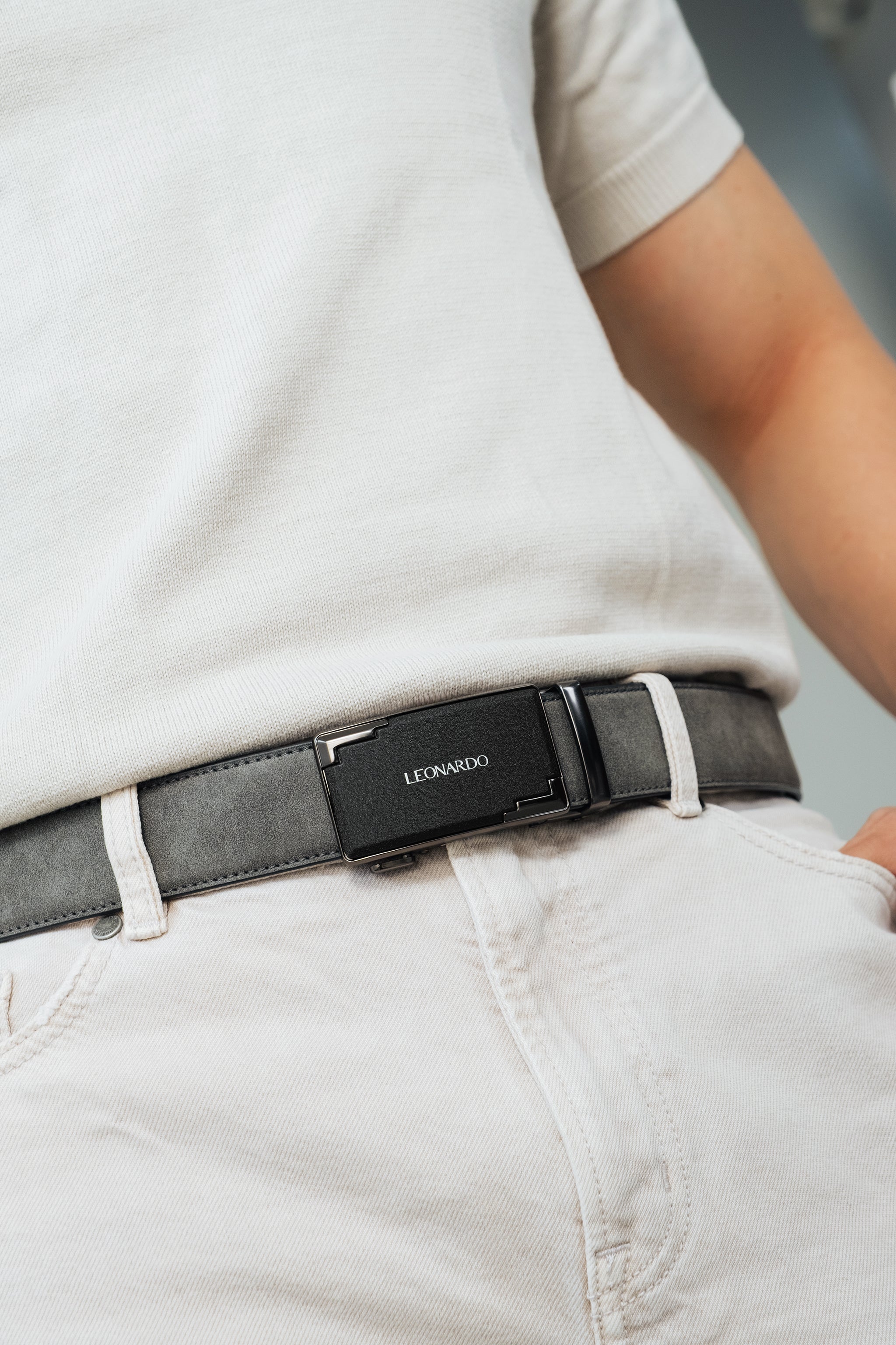 Thắt lưng Da Quickfit Sage - Leonardo
#style_Vân Da Suede - Xám
