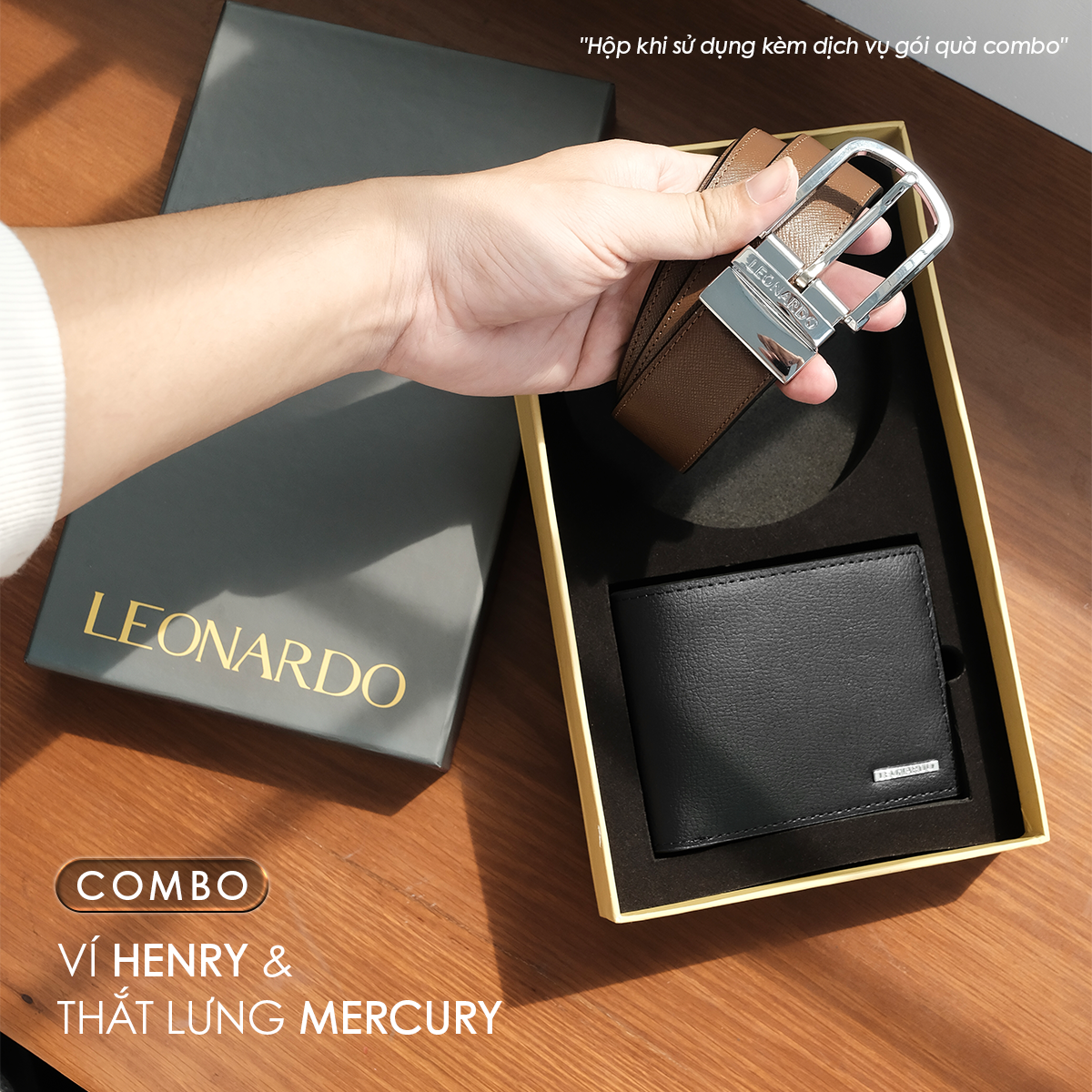 Combo Ví Henry & Thắt lưng Mercury