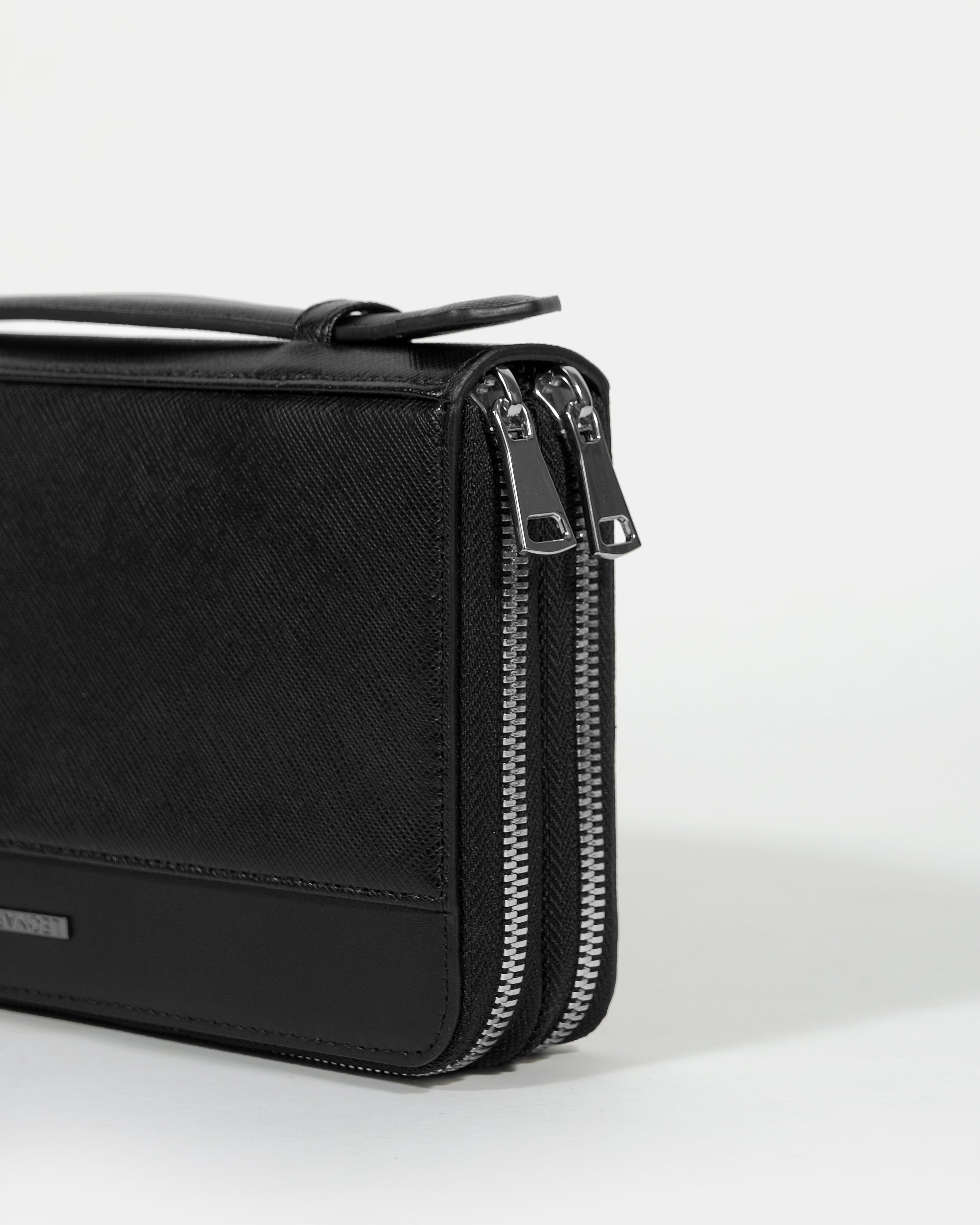 Clutch Louis - Đen - Leonardo