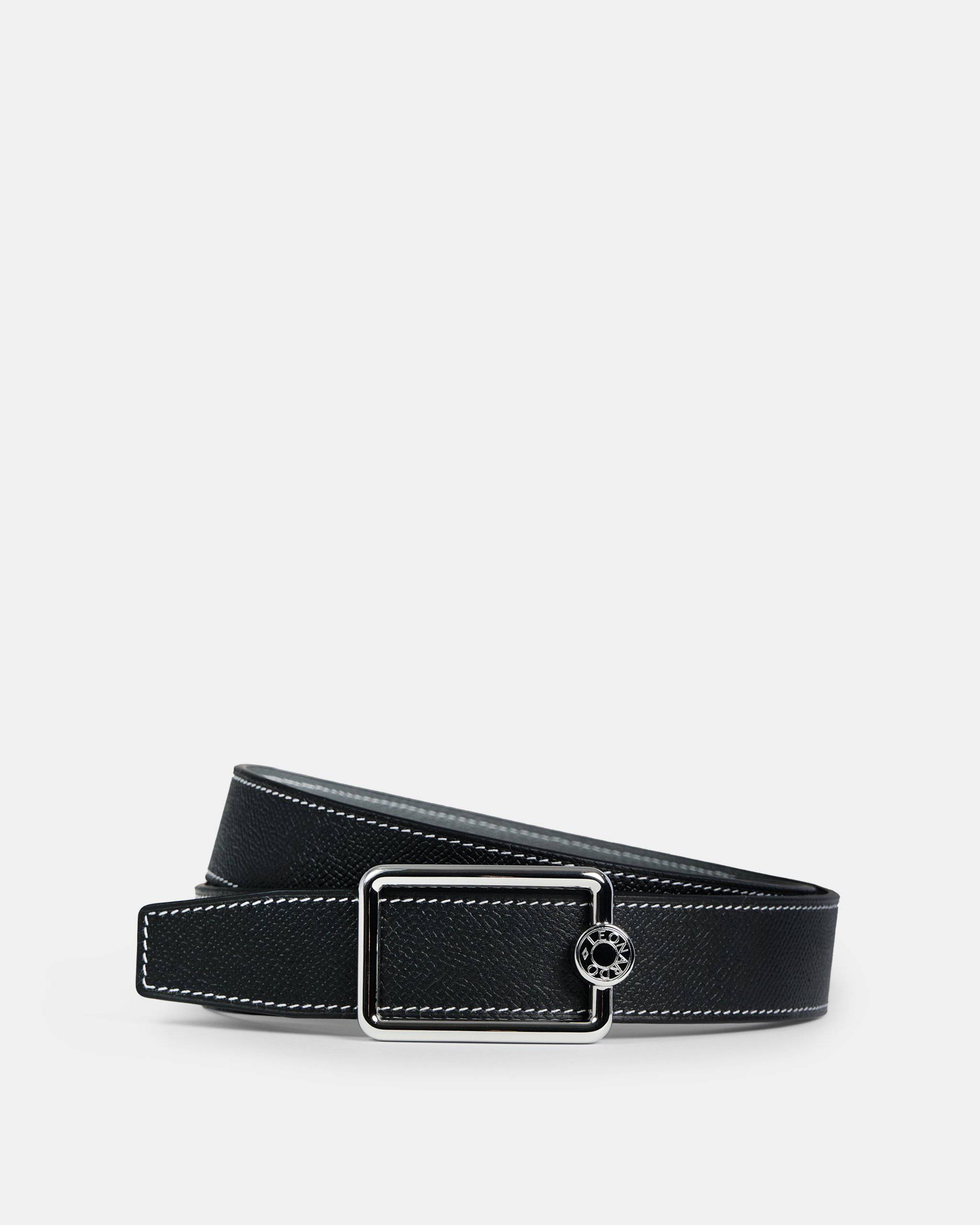 Thắt lưng Epsom mặt R | Premium - Leonardo