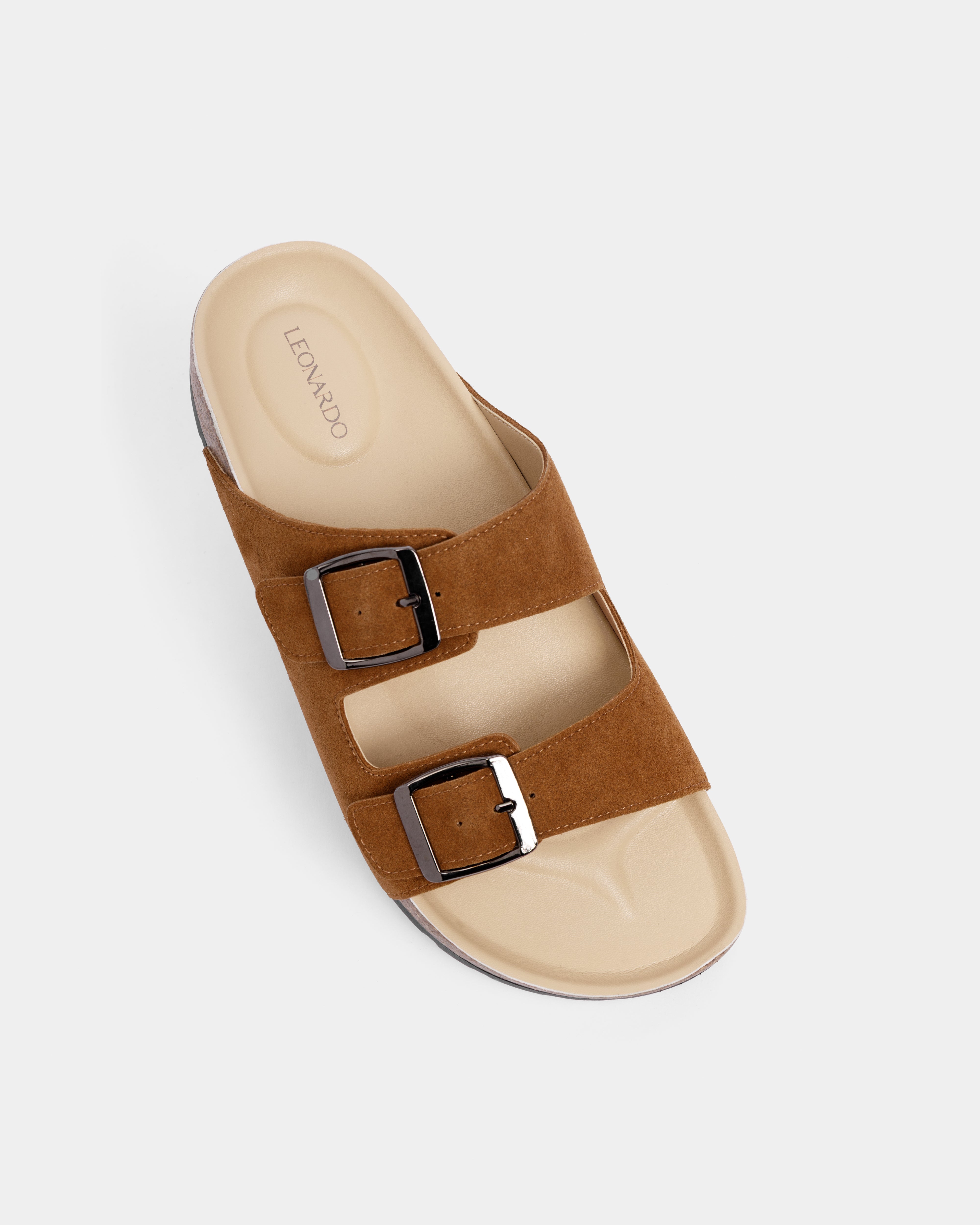 Dép Trấu Jason Da Nubuck - Leonardo
#color_nâu nubuck