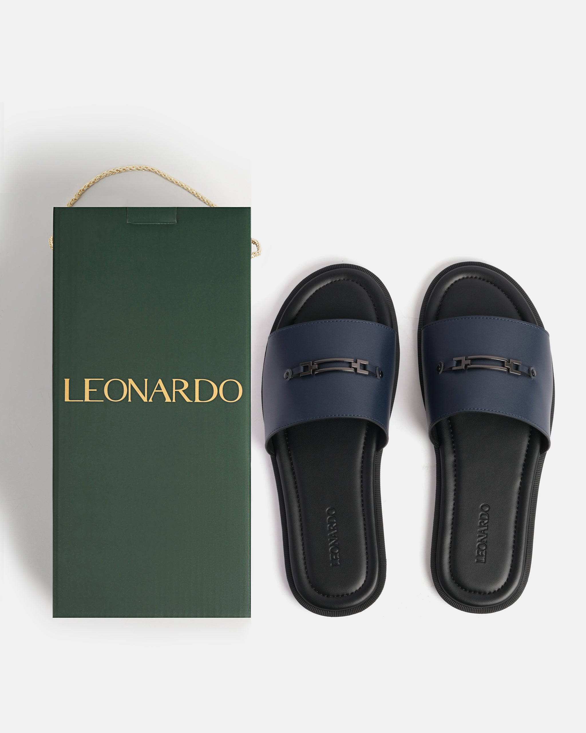 Dép Da Nam Andrew - Leonardo
#color_xanh navy