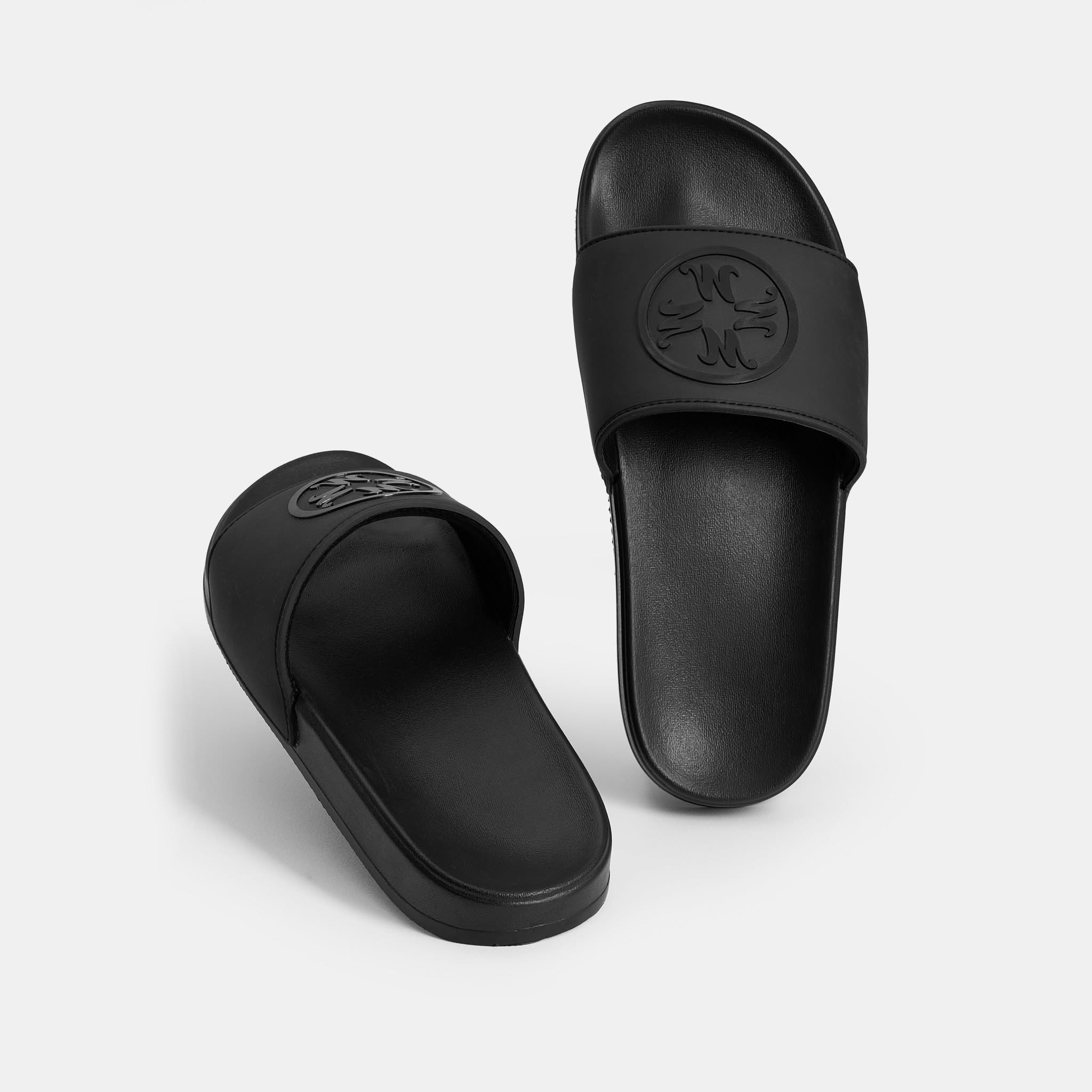 Dép Cao Su Nathan - Đen - [EMBER OUTLET]