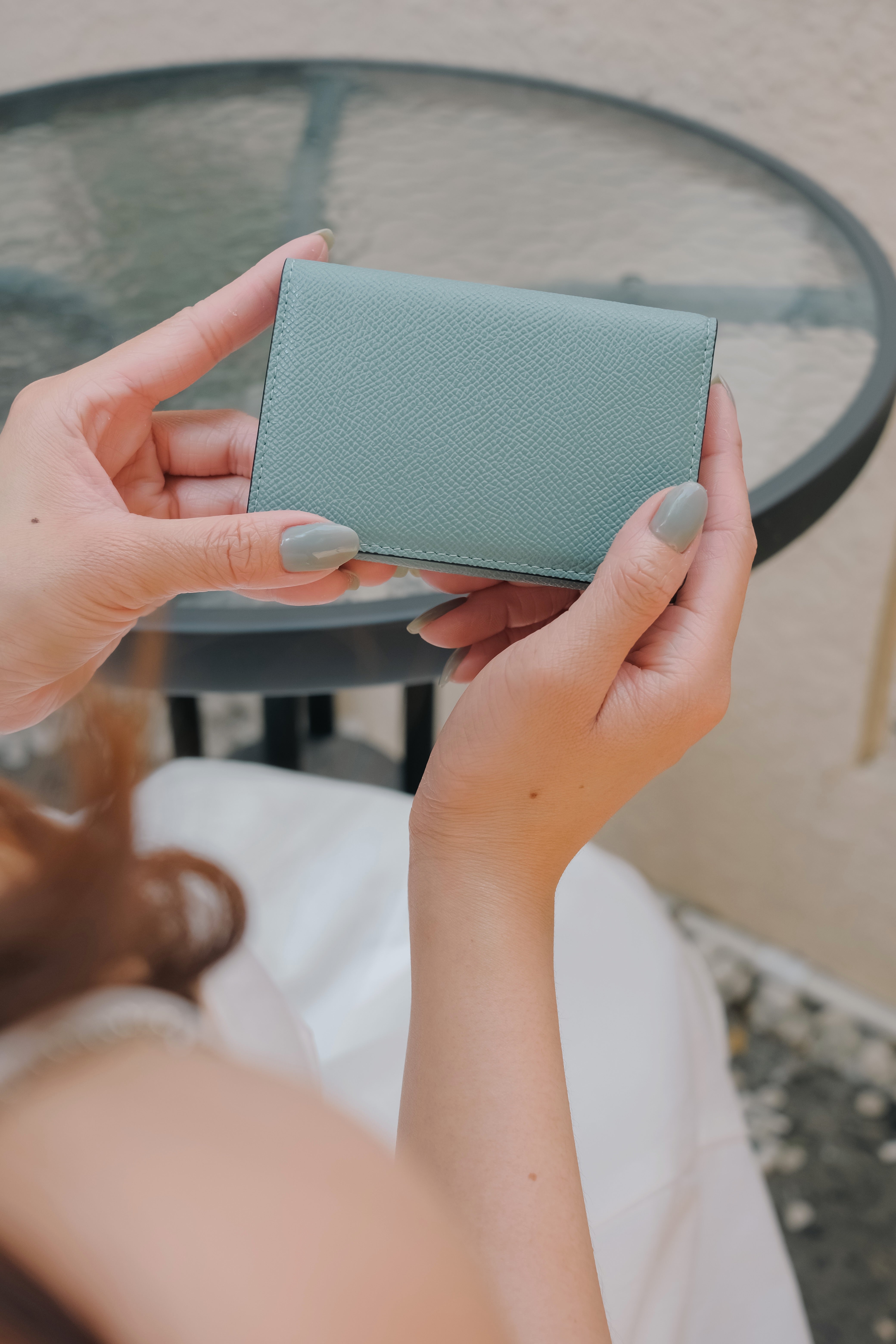 Ví Card Holder James - Xanh Mint [OUTLET] - Leonardo