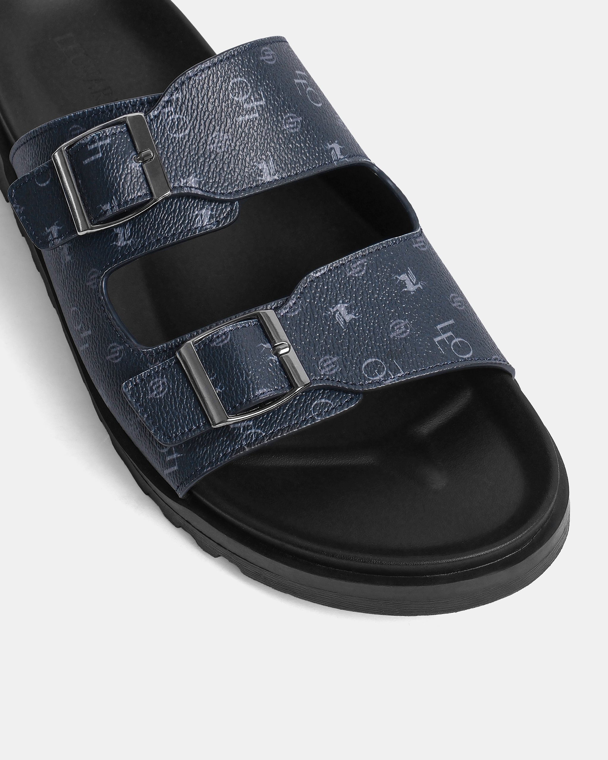 Dép Da Monogram Neo - Leonardo