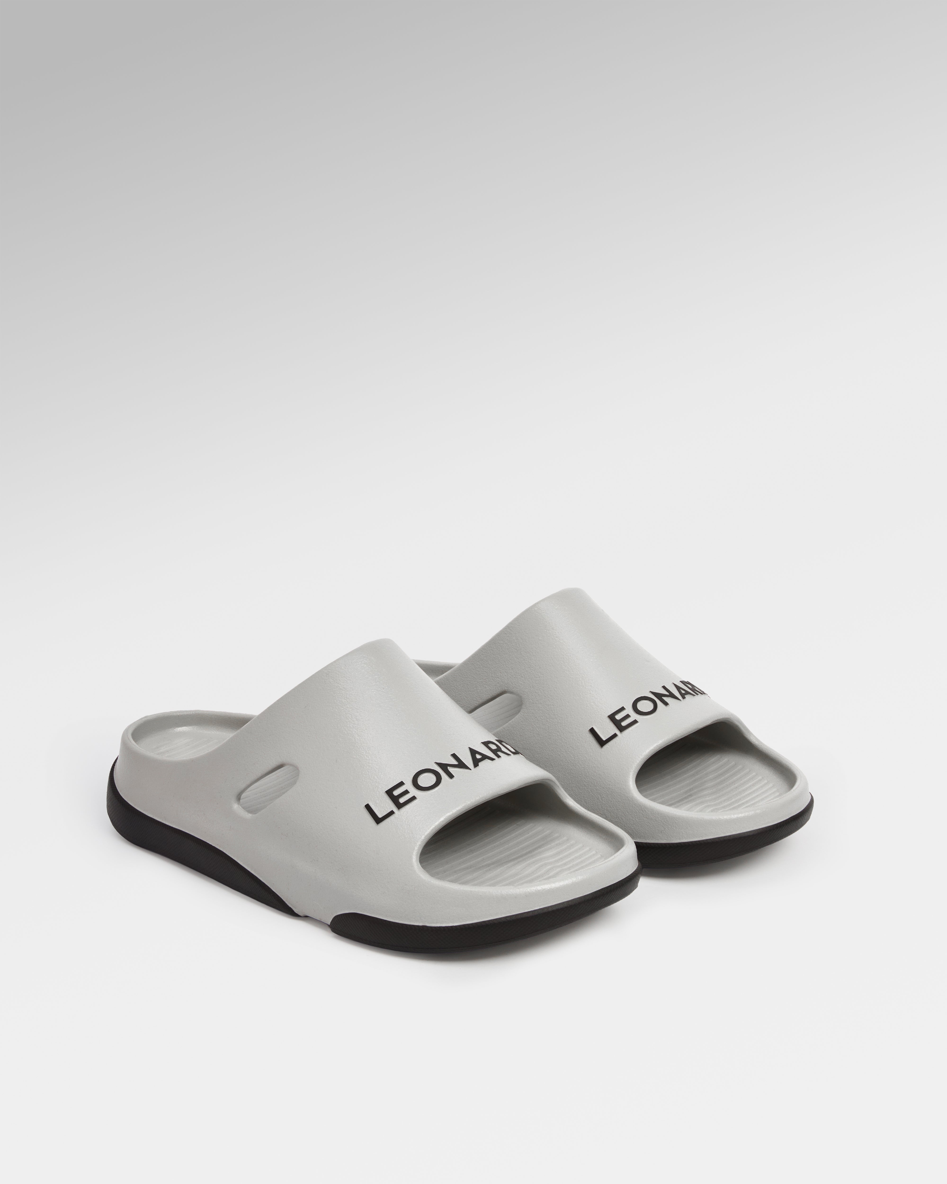 Dép Leonardo Slide Ron - Leonardo
#color_xám phối đen