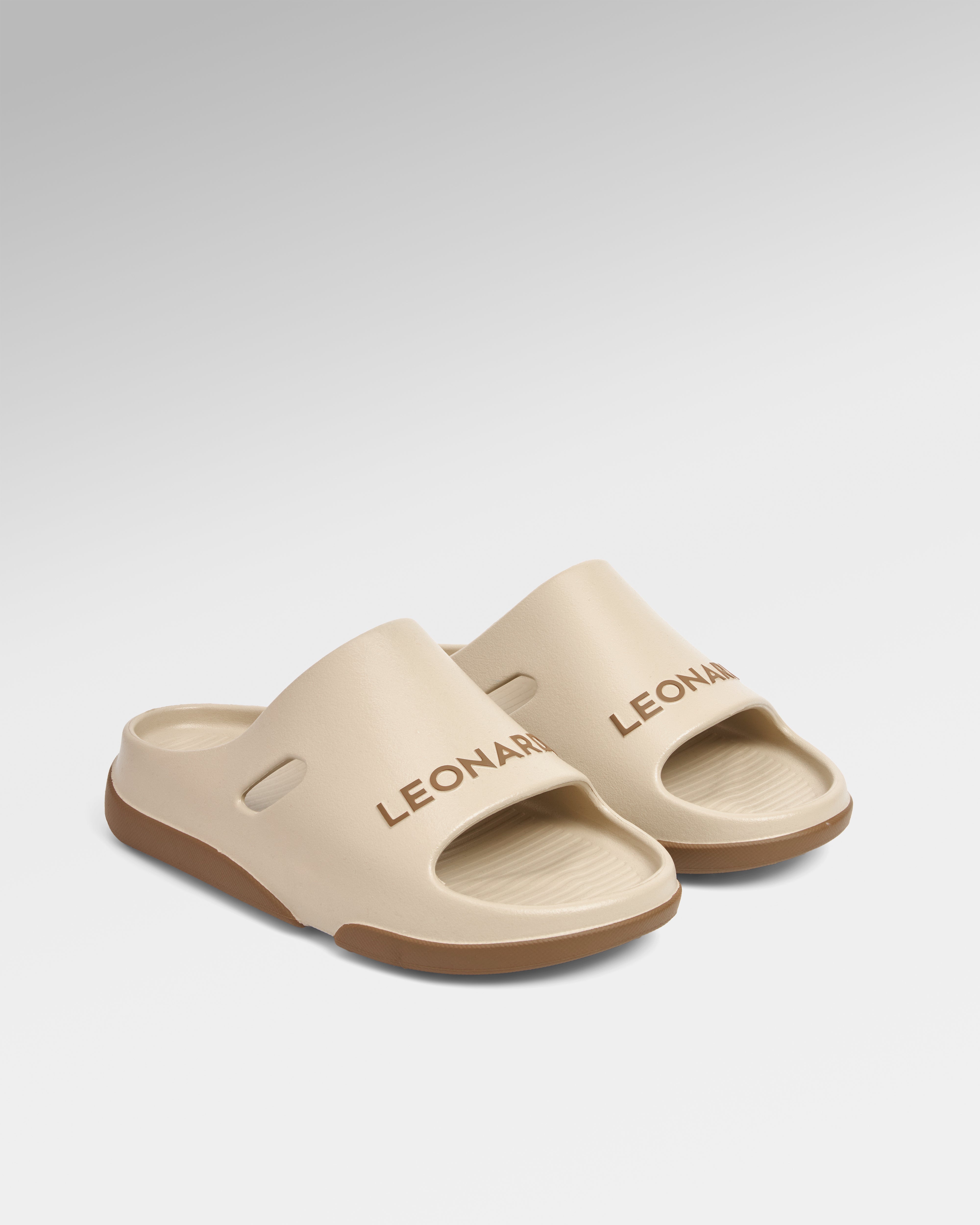 Dép Leonardo Slide Ron - Leonardo
#color_be phối nâu