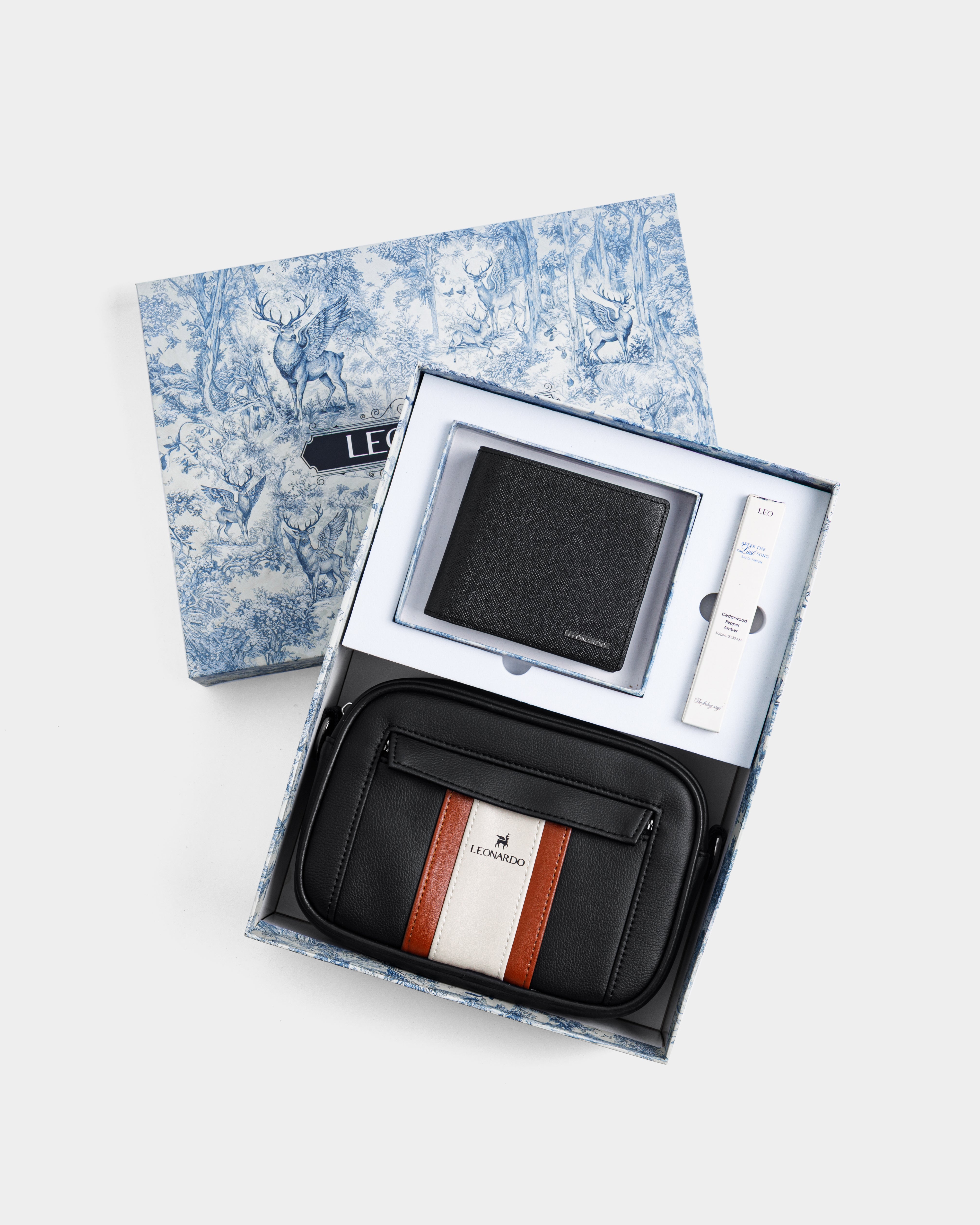 Combo Đại Cát 4 ( TÚI & VÍ & NƯỚC HOA) - Leonardo