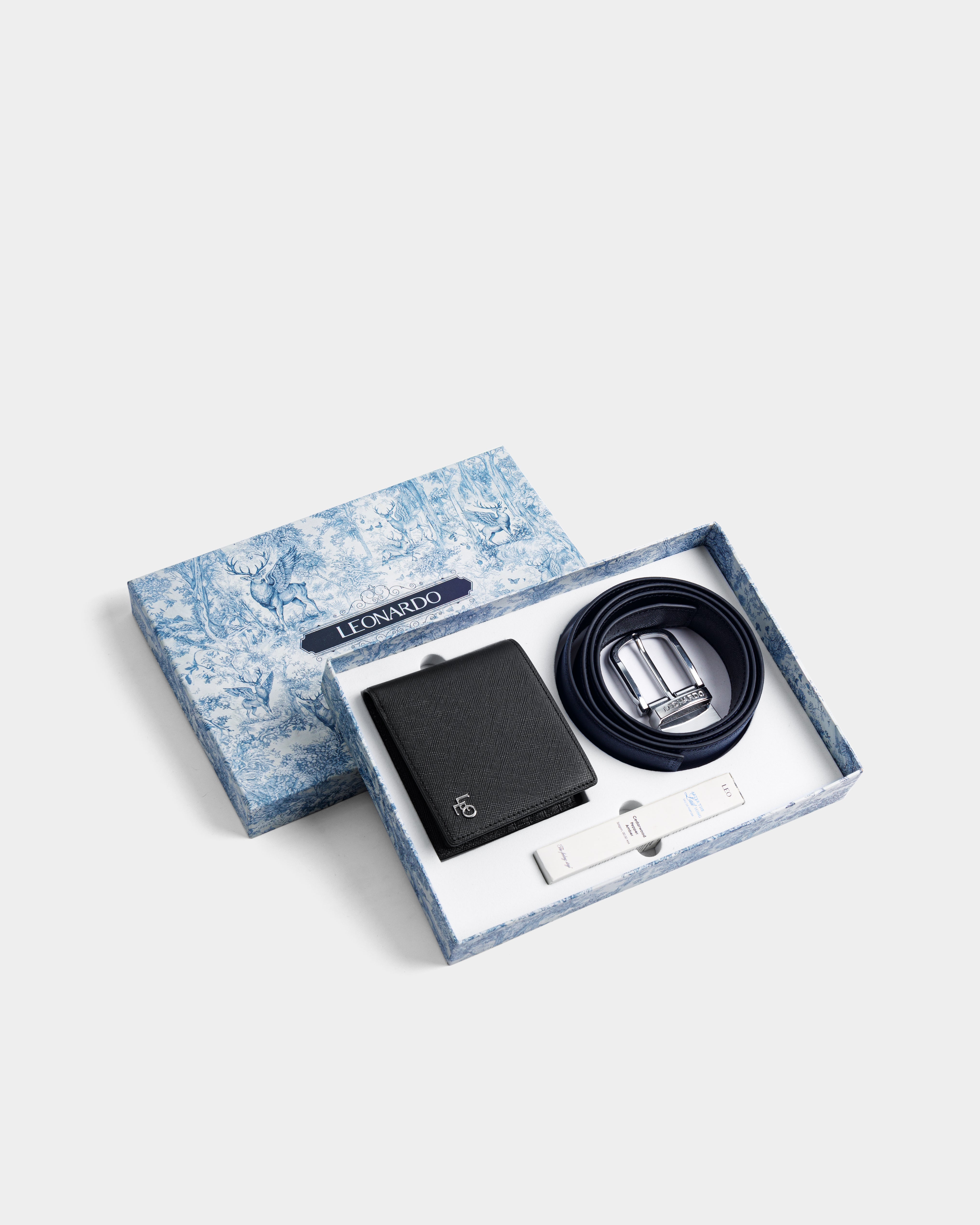 Combo Hưng Thịnh 2 (THẮT LƯNG & VÍ & NƯỚC HOA) - Leonardo