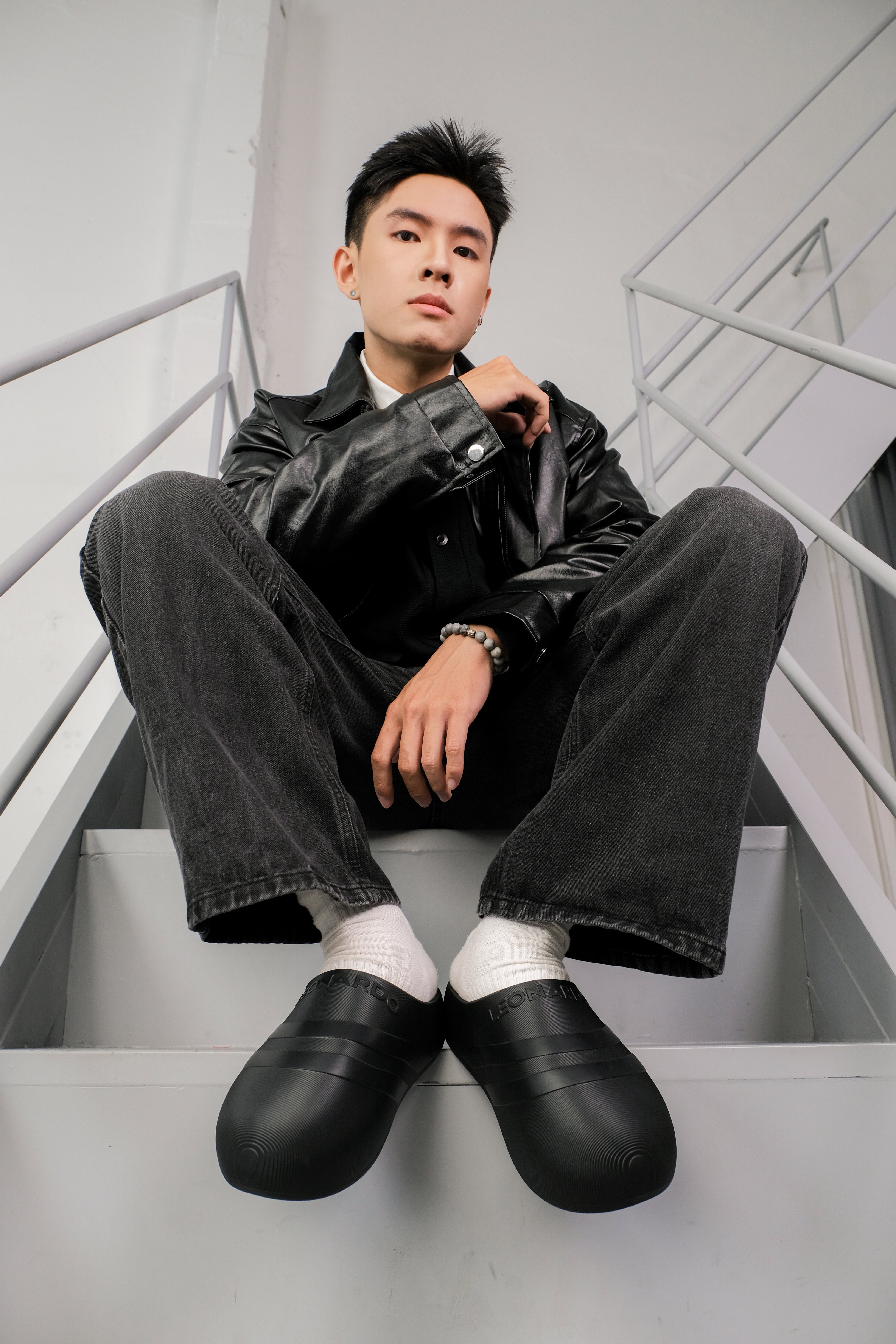 Dép Mule Mason Leonardo [Outlet] - Leonardo
#color_đen