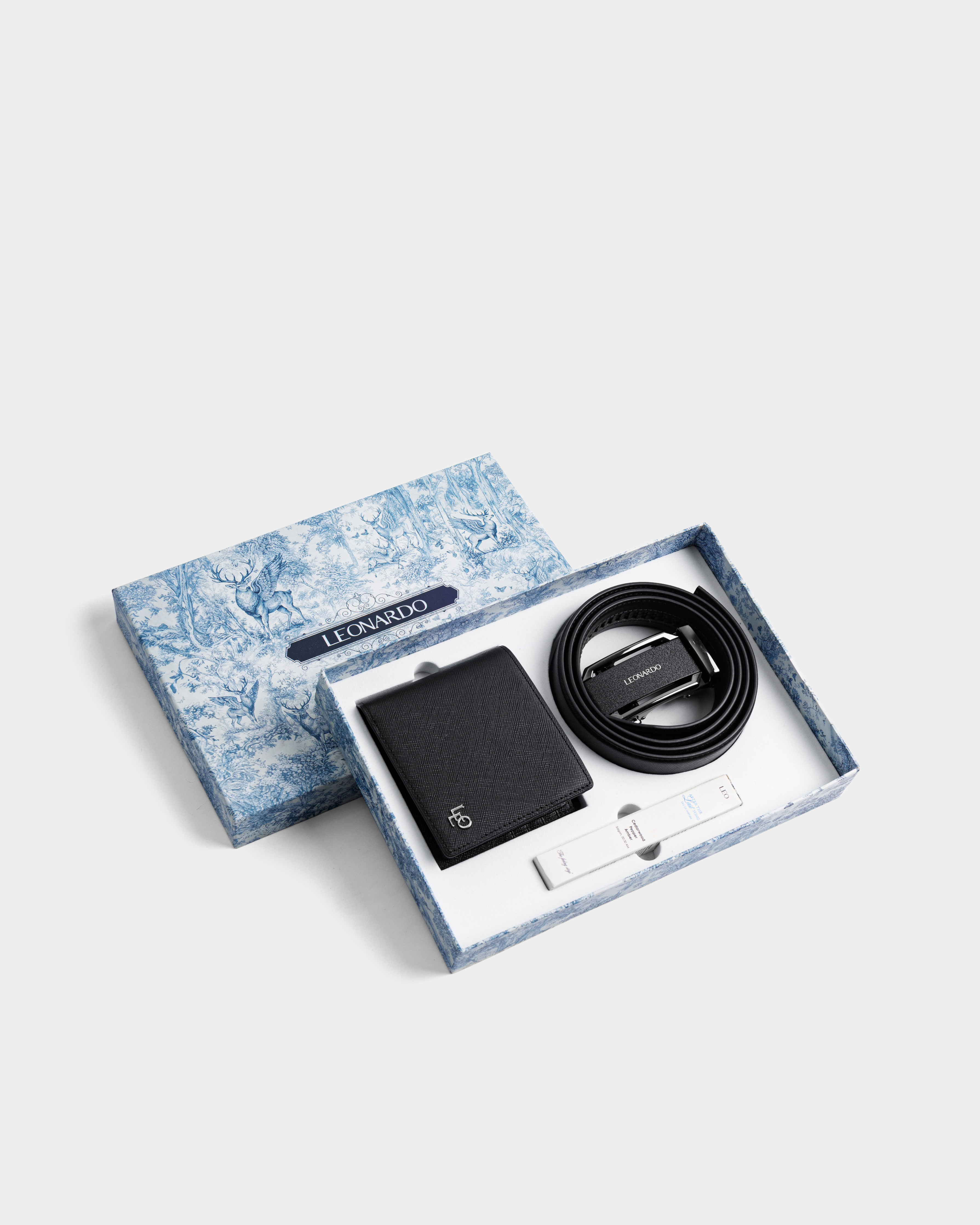 Combo Hưng Thịnh 4 (THẮT LƯNG & VÍ & NƯỚC HOA) - Leonardo