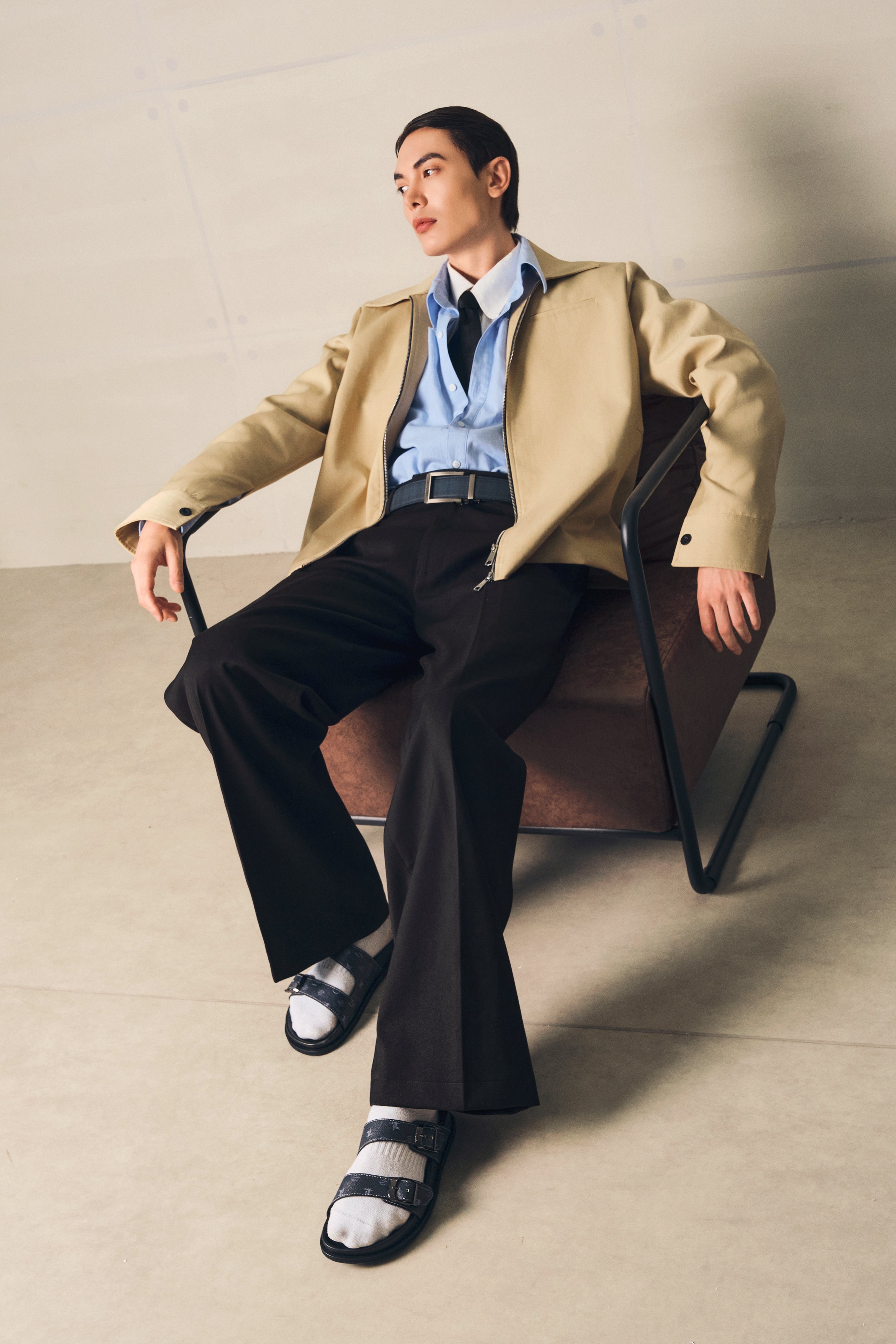 Dép Buckle Slide Monogram Neo - Leonardo