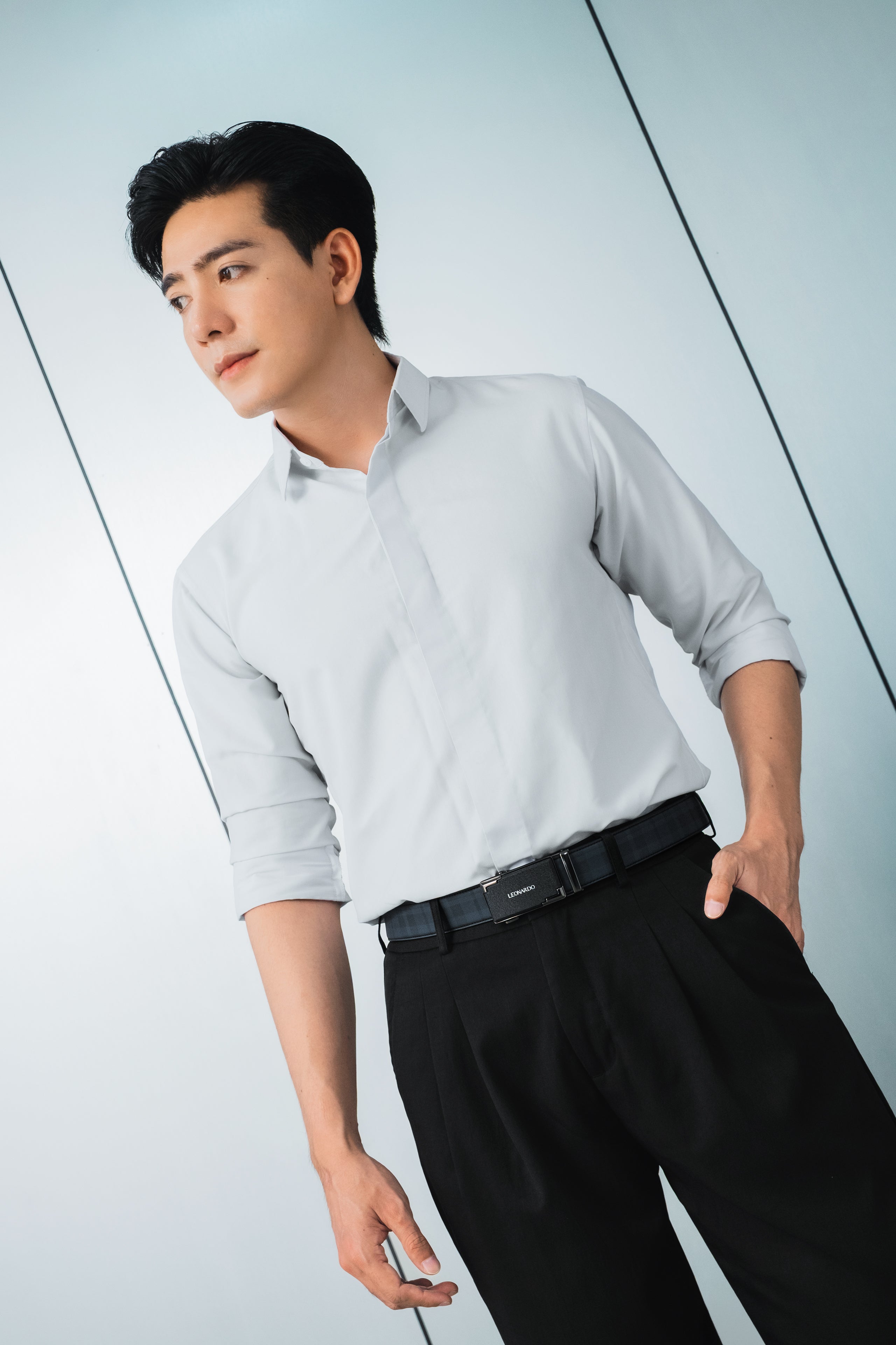 Thắt lưng Da Quickfit Sage - Leonardo
#style_Vân Da Tartan - Xanh Navy