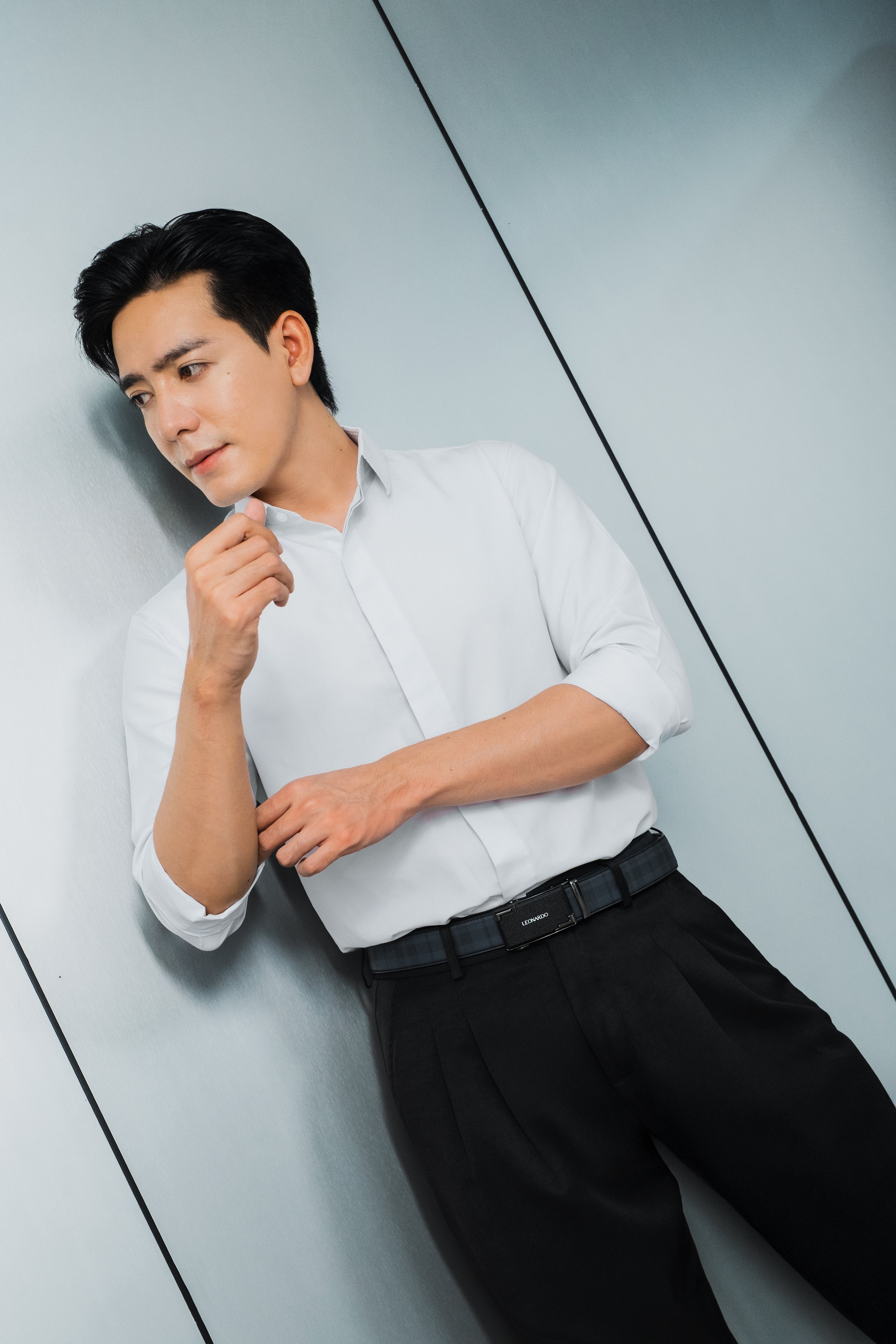 Thắt lưng Da Quickfit Sage - Leonardo
#style_Vân Da Tartan - Xanh Navy
