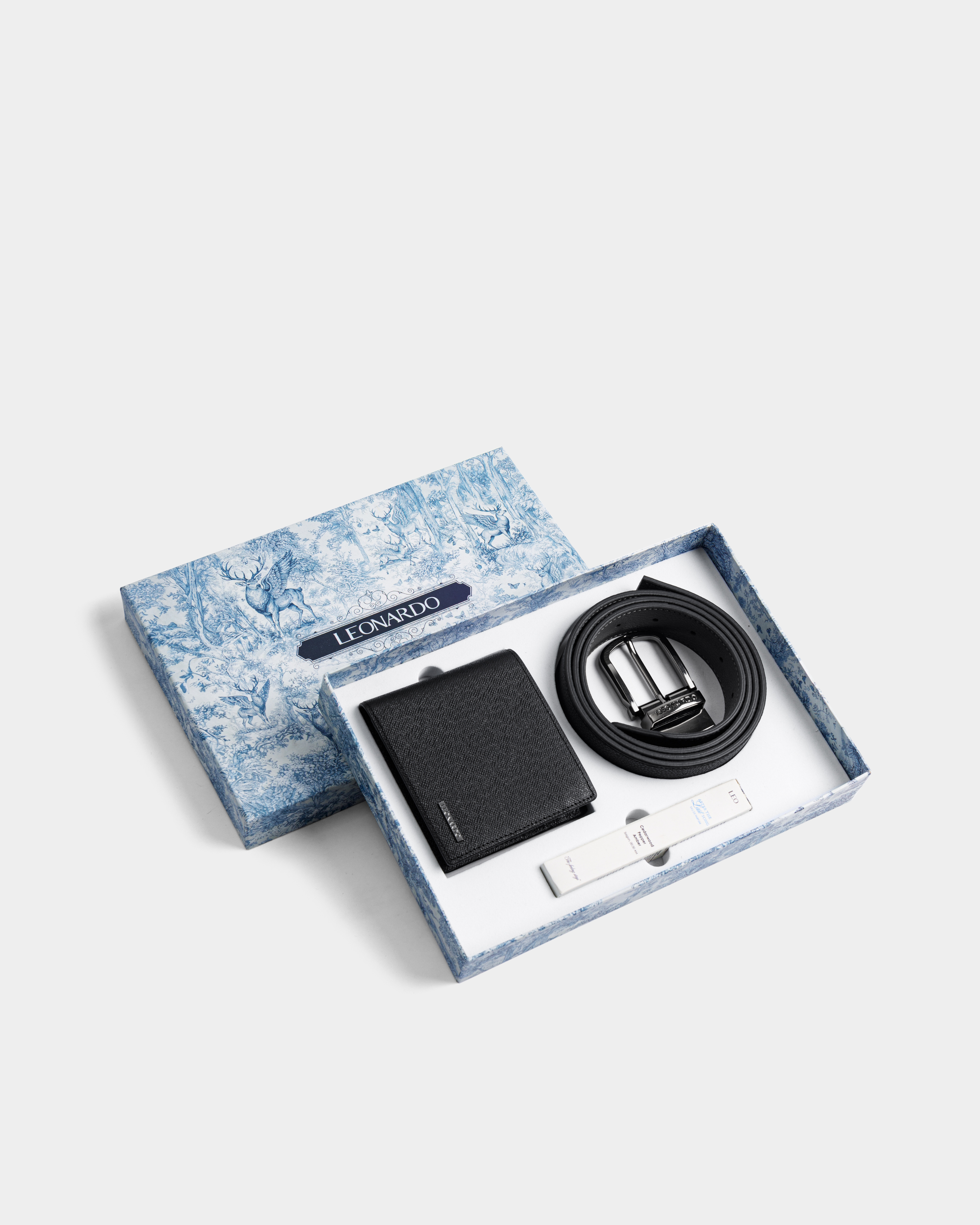 Combo Hưng Thịnh 5 (THẮT LƯNG & VÍ & NƯỚC HOA) - Leonardo